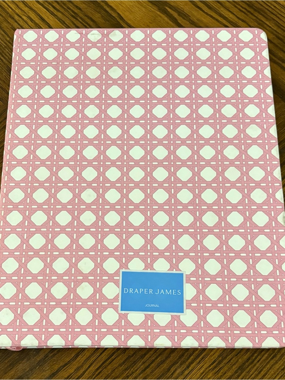 Draper James Pink & White Patterned Hardcover Journal - NEW